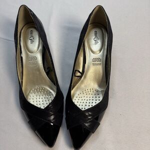 East 5th Black Pointed Toe Pumps Women’s Size 8.5 Kitten Heels Dressy Work